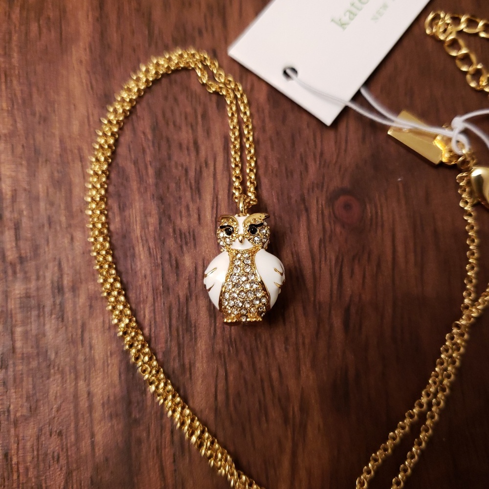 NWT Kate Spade Starbright Owl Necklace